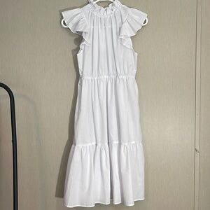Love ady NWT medium tiered ruffle white dress Nordstrom midi maxi